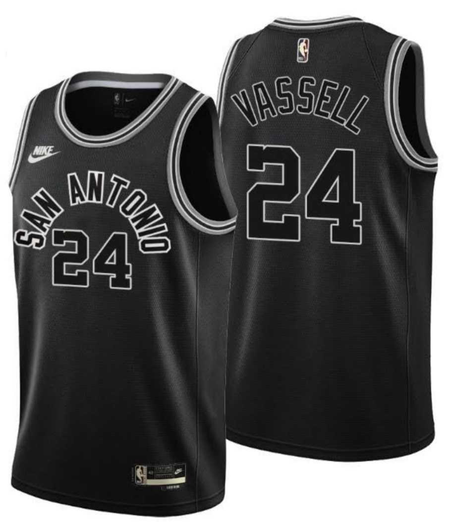 Men%27s San Antonio Spurs #24 Devin Vassell Black Stitched Nike Jersey Dzhi->portland trailblazers->NBA Jersey